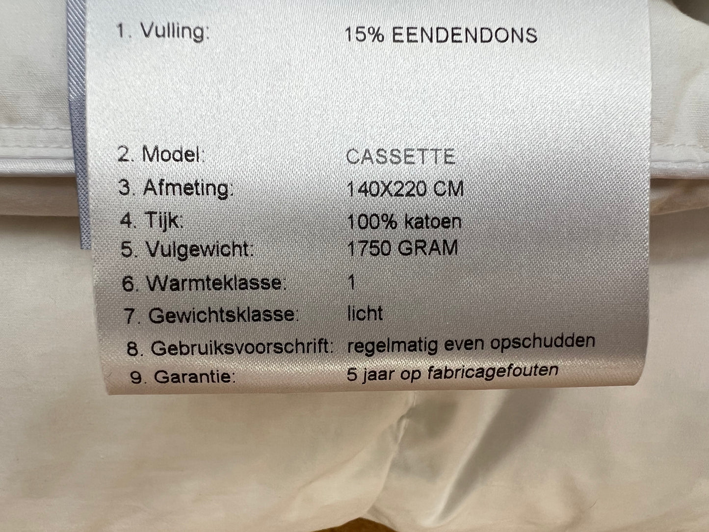 Oostenrijks donzen dekbed