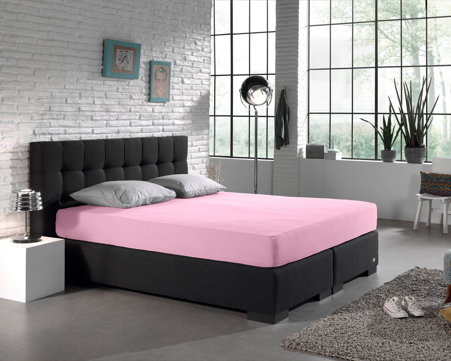 Hoeslaken Jersey katoen